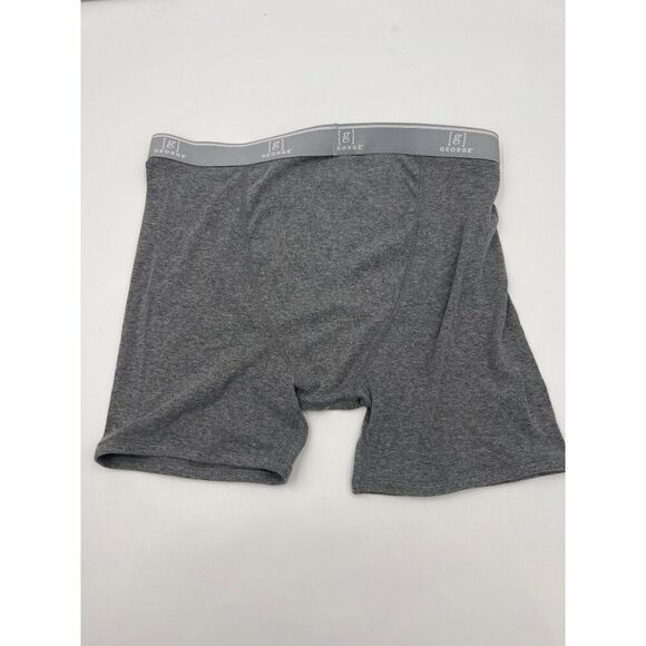 George Mens 3-Pack Boxer Briefs 3XL Cotton Blend Underwear Gray Red Blue - Picture 4 of 6